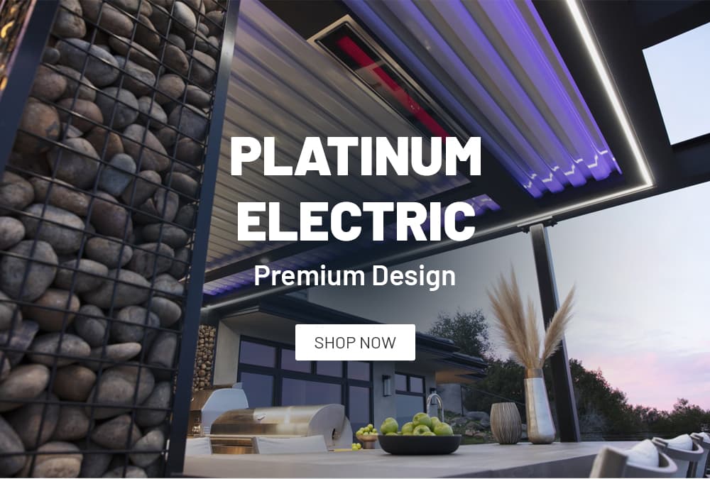 Platinum electric heater flush mounted